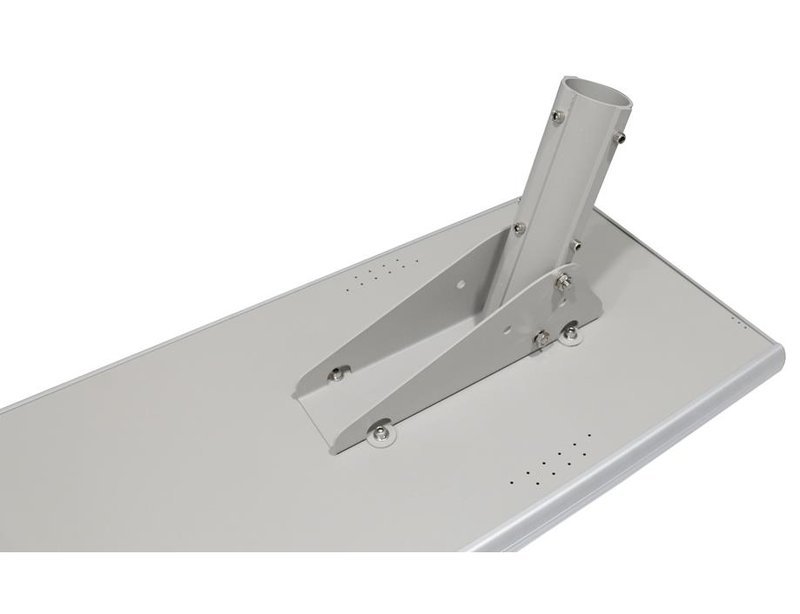 Adjustable pole bracket and Ø 60 mm spigot of an all-in-one unit